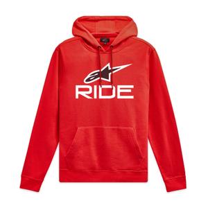 Rdeče-belo-črn pulover Alpinestars Ride 4.0