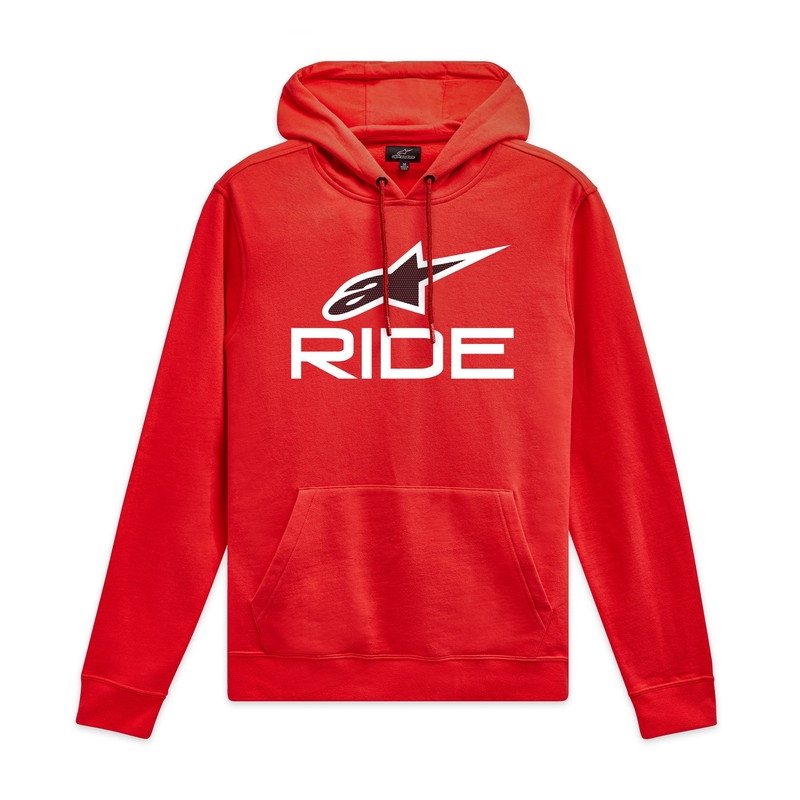 Rdeče-belo-črn pulover Alpinestars Ride 4.0