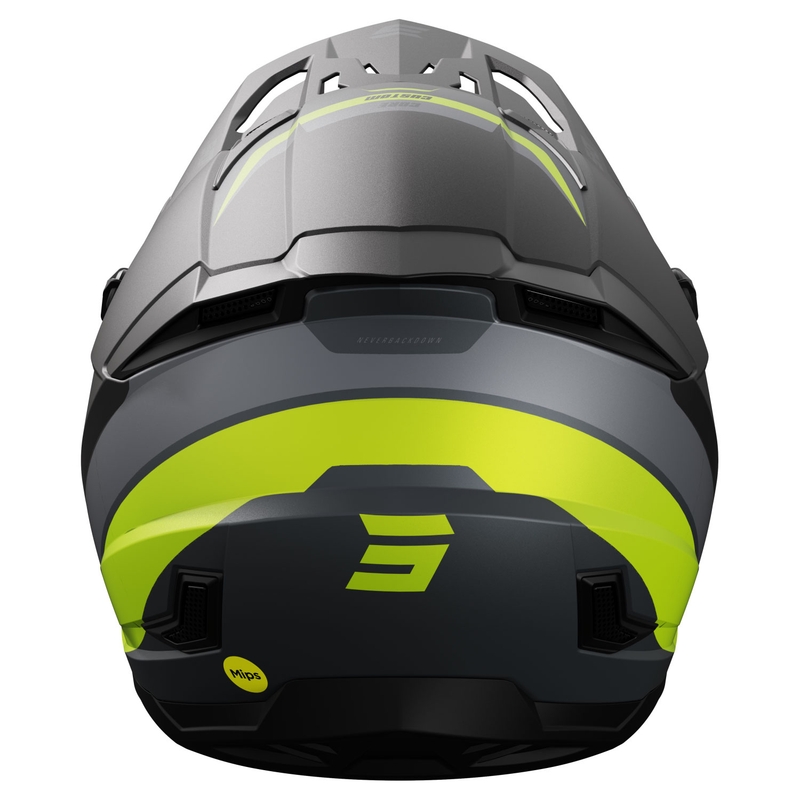 Motokros čelada Shot Core Custom črno-fluo rumena