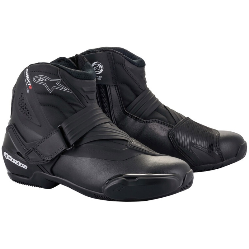 Črni motoristični škornji Alpinestars SMX-1 R