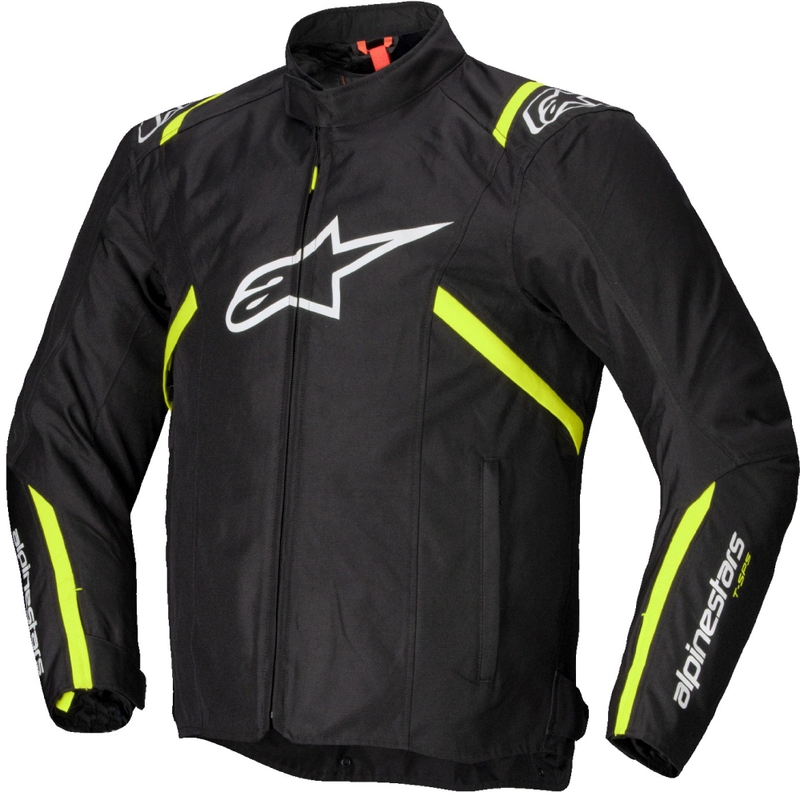 Alpinestars T-SPS 2 Nepremočljiva motoristična jakna črno-bela-fluo rumena