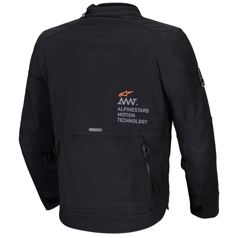 Črna motoristična jakna Alpinestars AMT-8 Stretch Drystar XF
