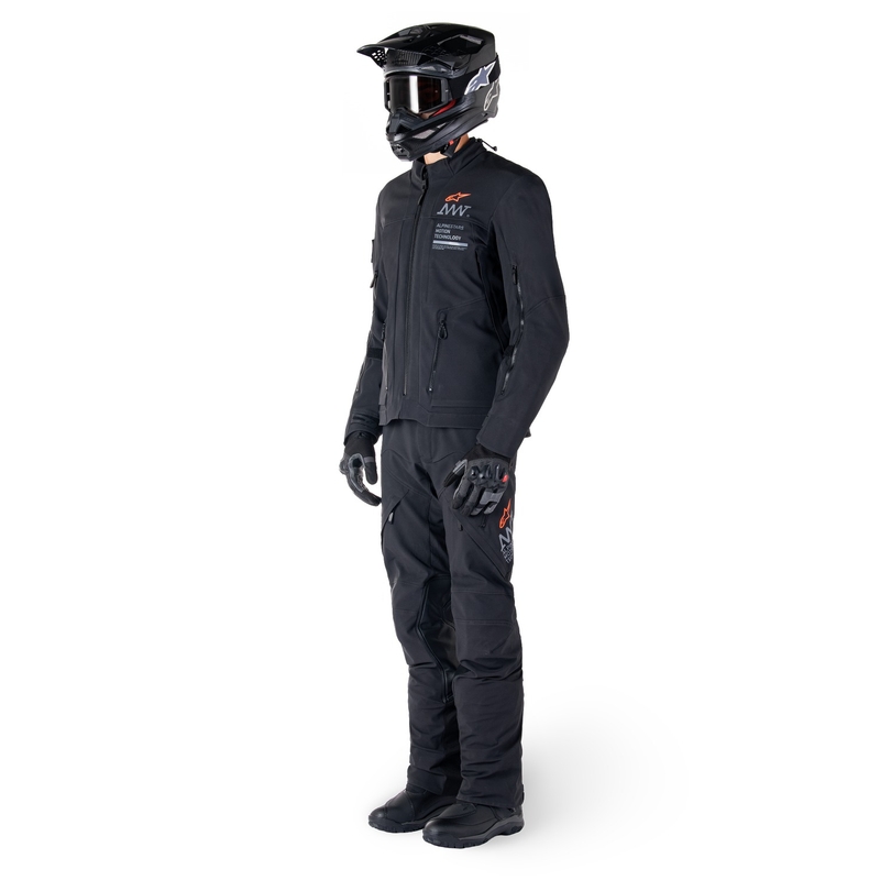 Črna motoristična jakna Alpinestars AMT-8 Stretch Drystar XF