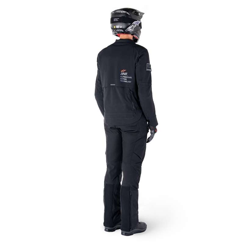 Črna motoristična jakna Alpinestars AMT-8 Stretch Drystar XF
