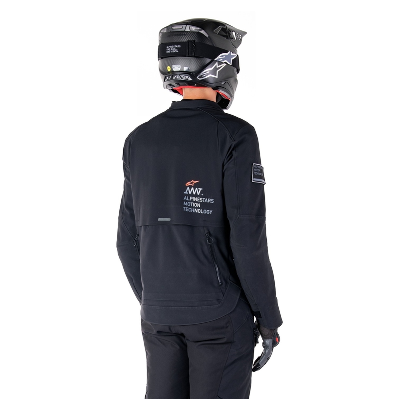 Črna motoristična jakna Alpinestars AMT-8 Stretch Drystar XF