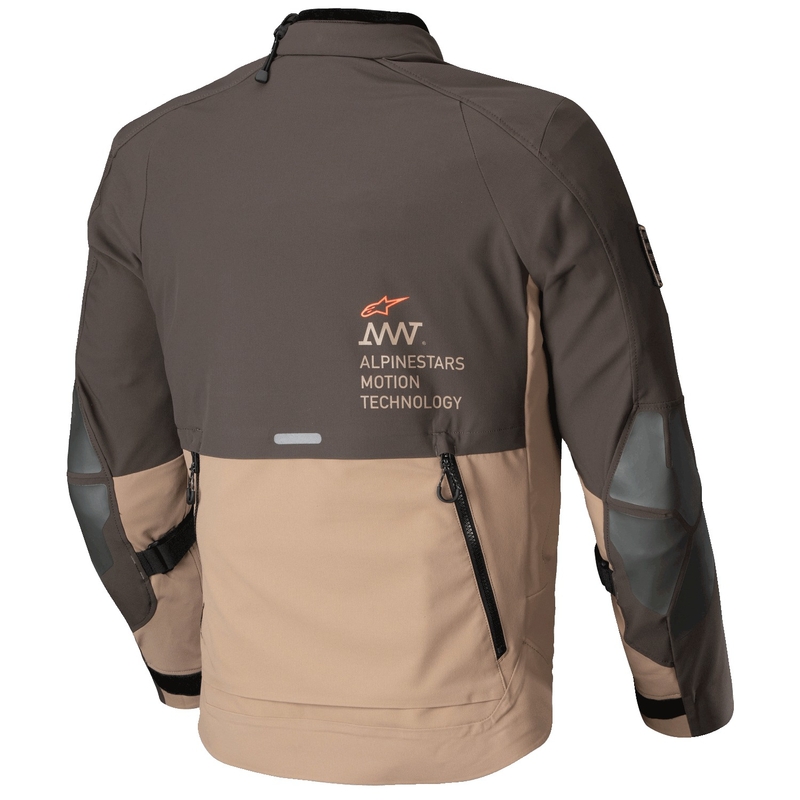 Alpinestars AMT-8 Stretch Drystar XF motoristična jakna rjavo-kaki