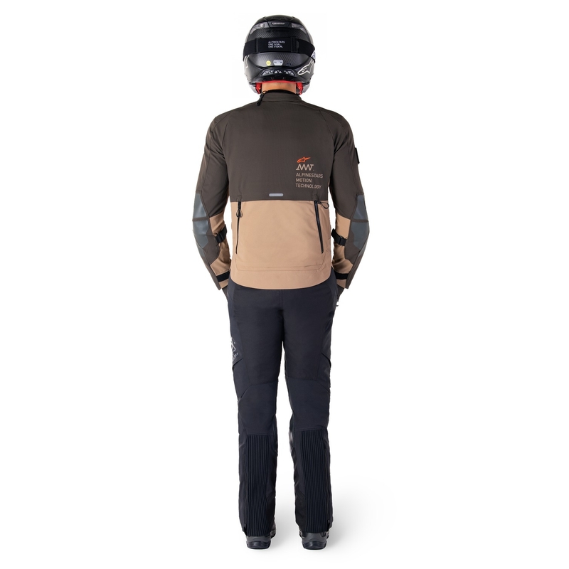 Alpinestars AMT-8 Stretch Drystar XF motoristična jakna rjavo-kaki