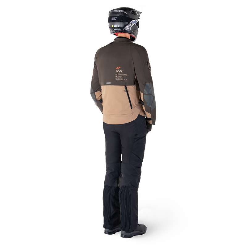 Alpinestars AMT-8 Stretch Drystar XF motoristična jakna rjavo-kaki