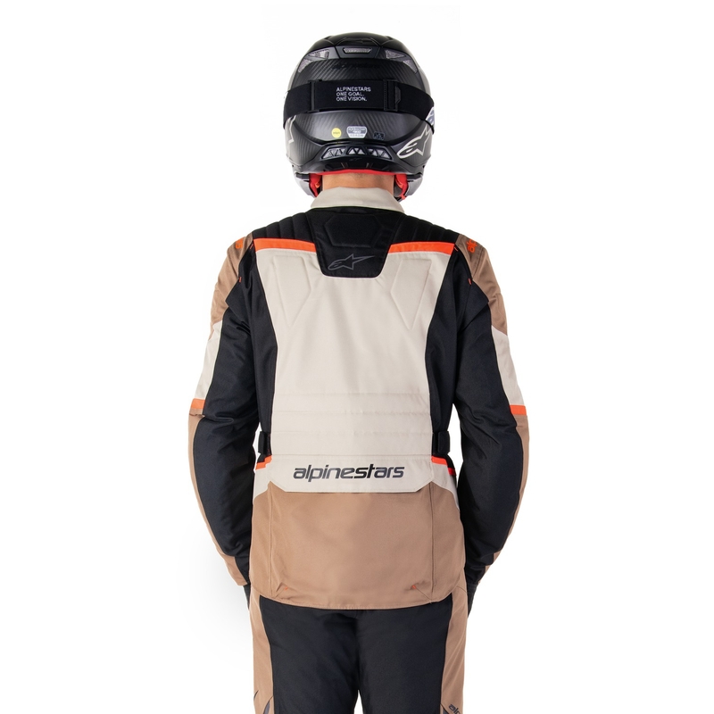 Alpinestars ST-1 nepremočljiva motoristična jakna kaki-peščeno-črna-fluo rdeča