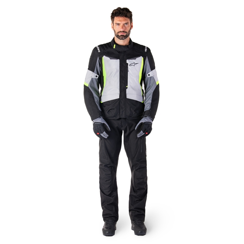 Alpinestars ST-1 nepremočljiva motoristična jakna sivo-črna-fluo rumena
