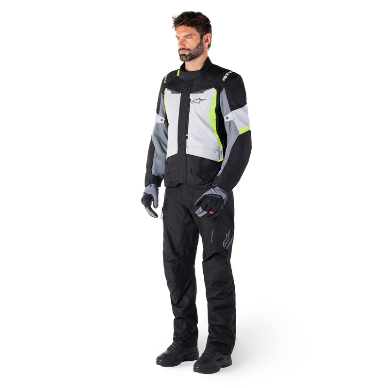 Alpinestars ST-1 nepremočljiva motoristična jakna sivo-črna-fluo rumena