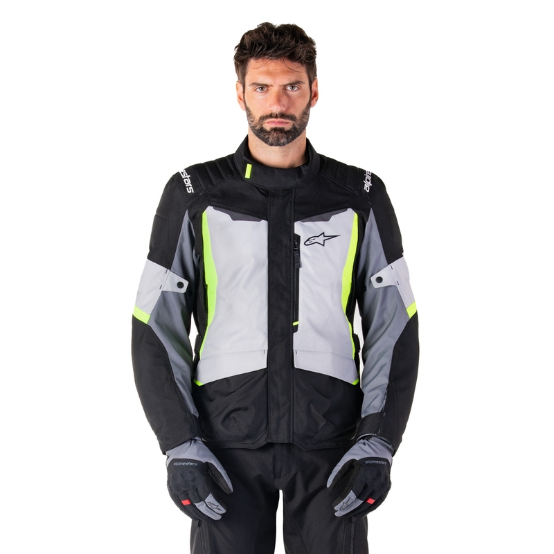 Alpinestars ST-1 nepremočljiva motoristična jakna sivo-črna-fluo rumena
