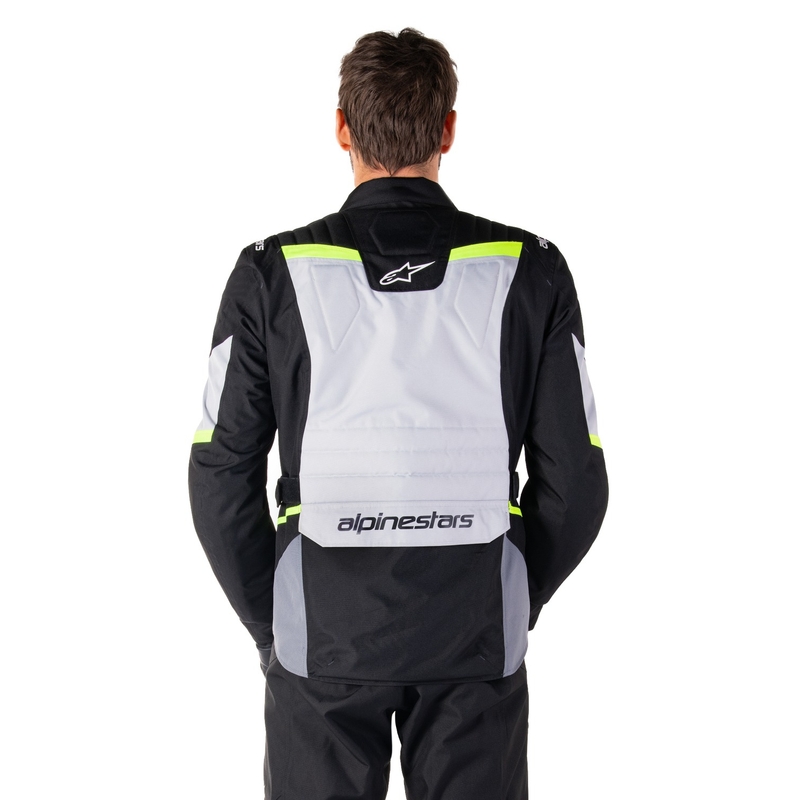 Alpinestars ST-1 nepremočljiva motoristična jakna sivo-črna-fluo rumena