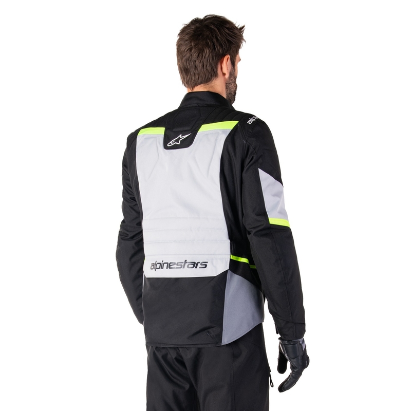 Alpinestars ST-1 nepremočljiva motoristična jakna sivo-črna-fluo rumena