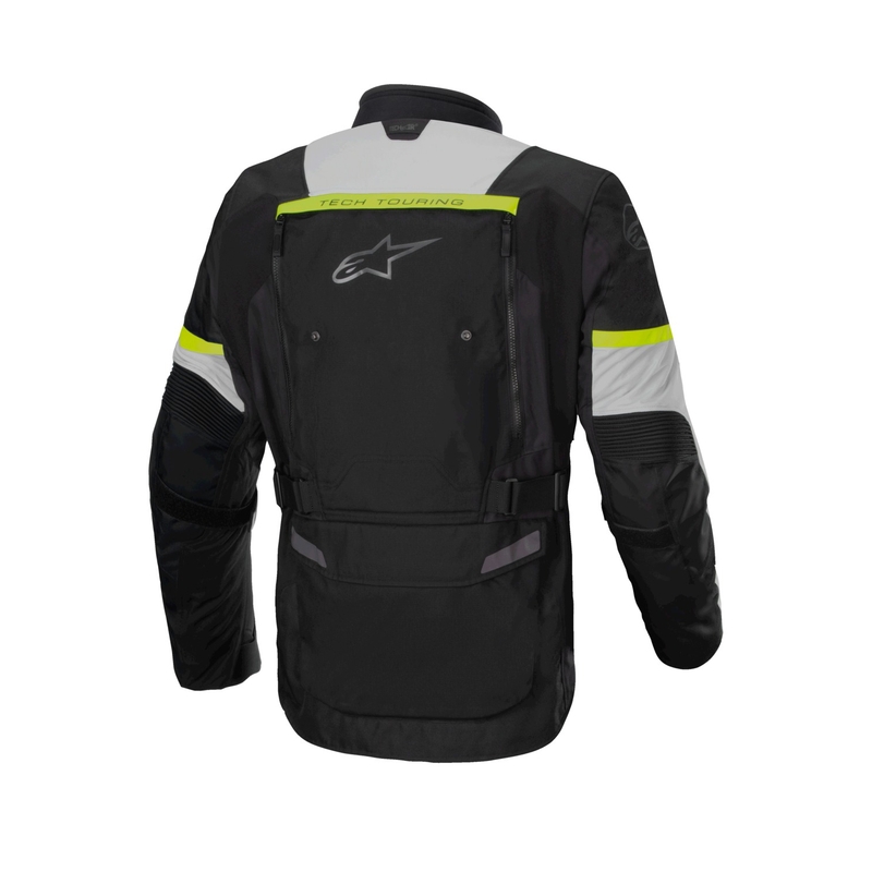 Alpinestars Bogota PRO Drystar motoristična jakna črno-sivo-fluo rumena