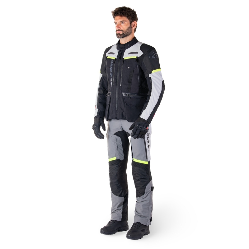 Alpinestars Bogota PRO Drystar motoristična jakna črno-sivo-fluo rumena