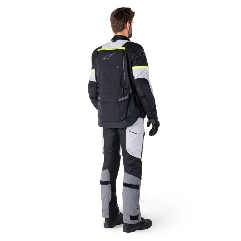 Alpinestars Bogota PRO Drystar motoristična jakna črno-sivo-fluo rumena