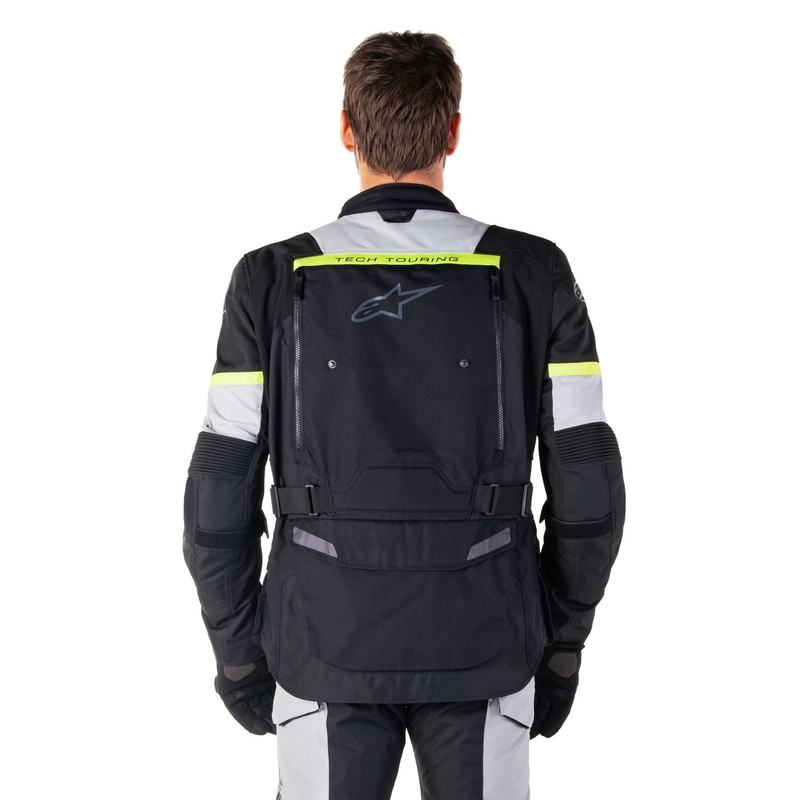 Alpinestars Bogota PRO Drystar motoristična jakna črno-sivo-fluo rumena