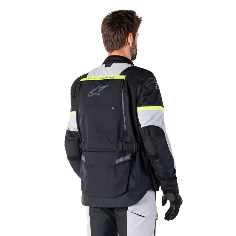 Alpinestars Bogota PRO Drystar motoristična jakna črno-sivo-fluo rumena