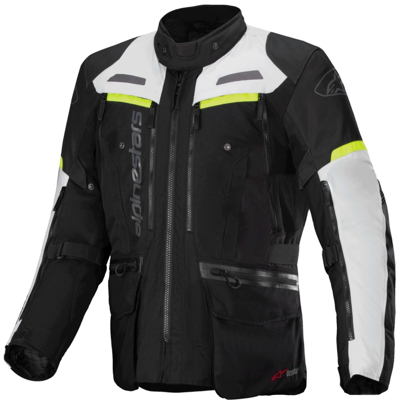 Alpinestars Bogota PRO Drystar motoristična jakna črno-sivo-fluo rumena