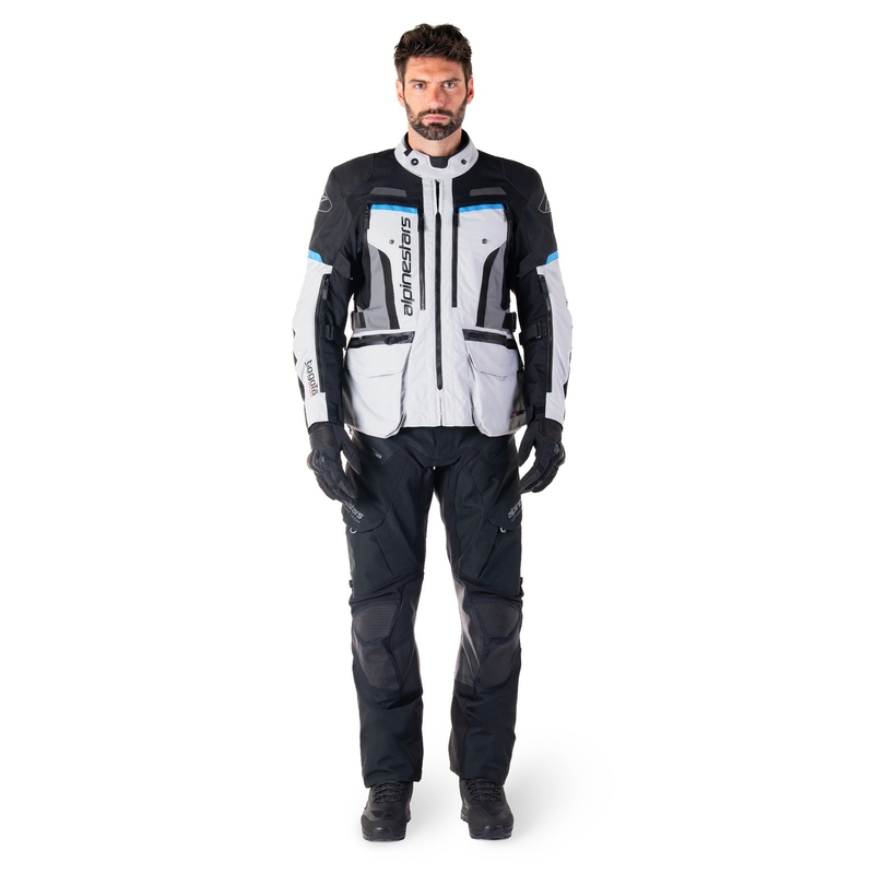 Alpinestars Bogota PRO Drystar motoristična jakna sivo-črno-modra