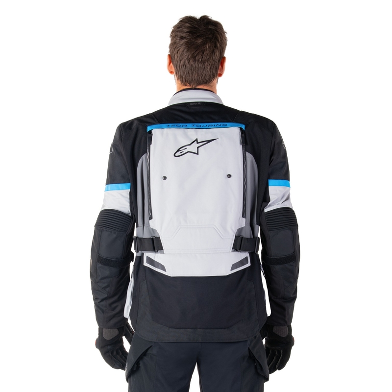Alpinestars Bogota PRO Drystar motoristična jakna sivo-črno-modra