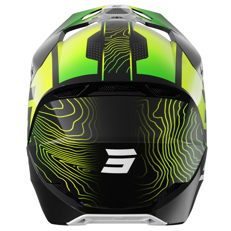 Motokros čelada Shot Furious Apex fluo rumeno-črna