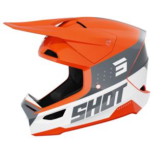 Motokros čelada Shot Furious League oranžno-siva