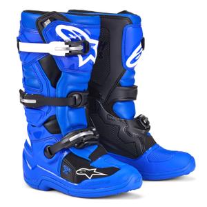 Otroški motoristični škornji Alpinestars Tech 7 S Blue-White-Black 2025