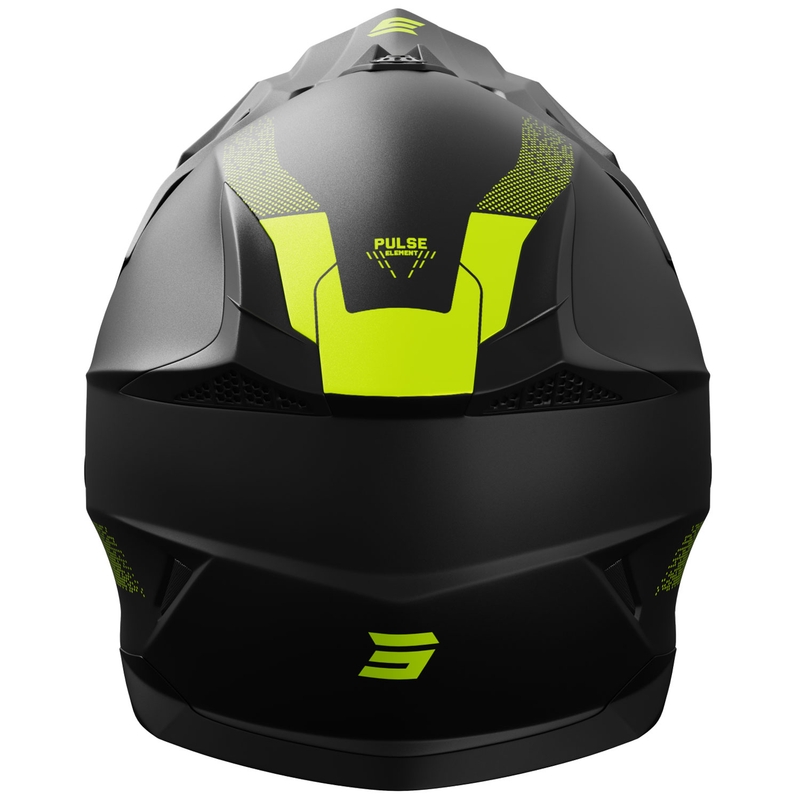 Motokros čelada Shot Pulse Element mat fluo rumena