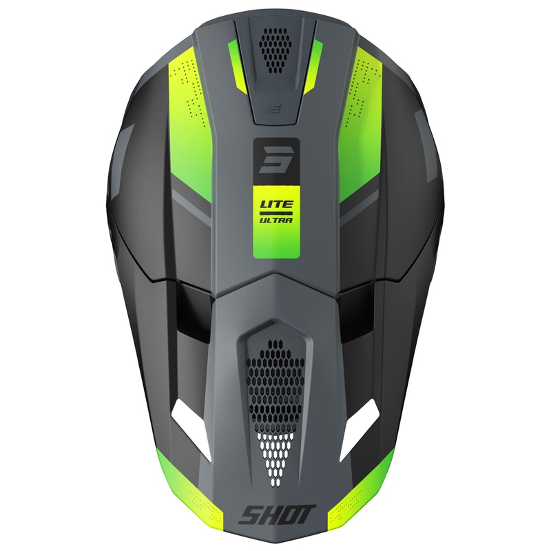 Motokros čelada Shot Lite Ultra mat fluo rumena