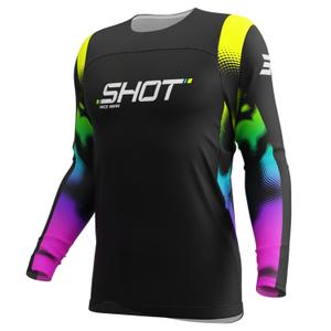 Motokros majica Shot Contact Nitro črna