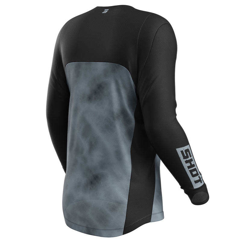 Motokros majica Shot Contact Onyx črno-siva