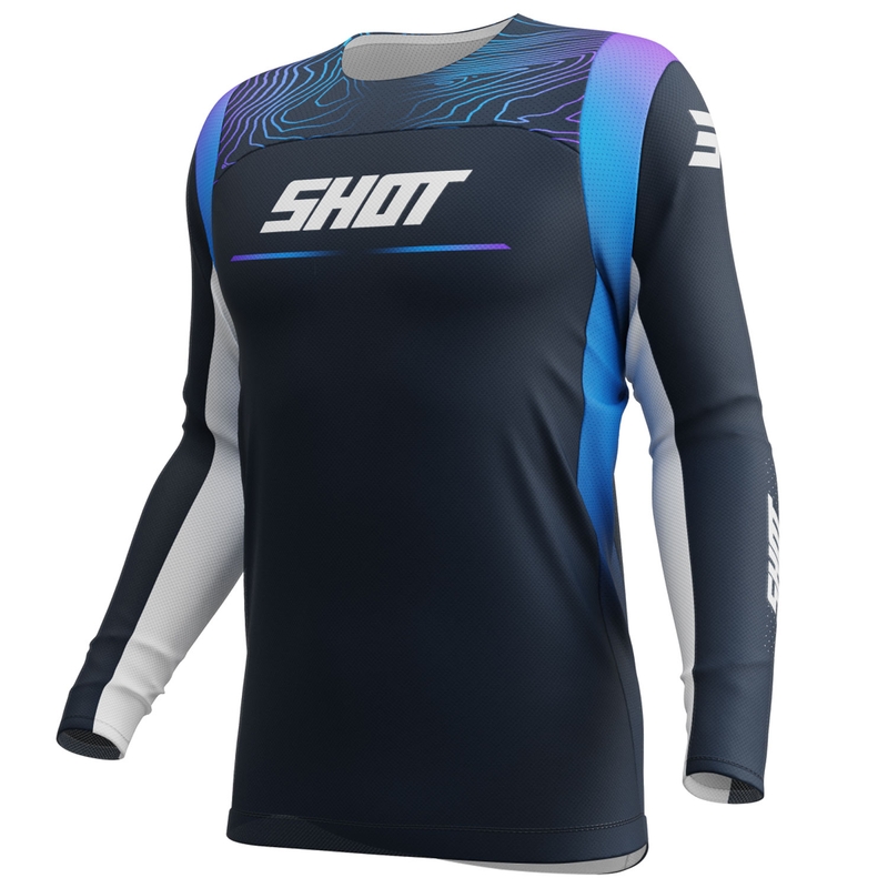 Shot Contact Apex motokros majica modra