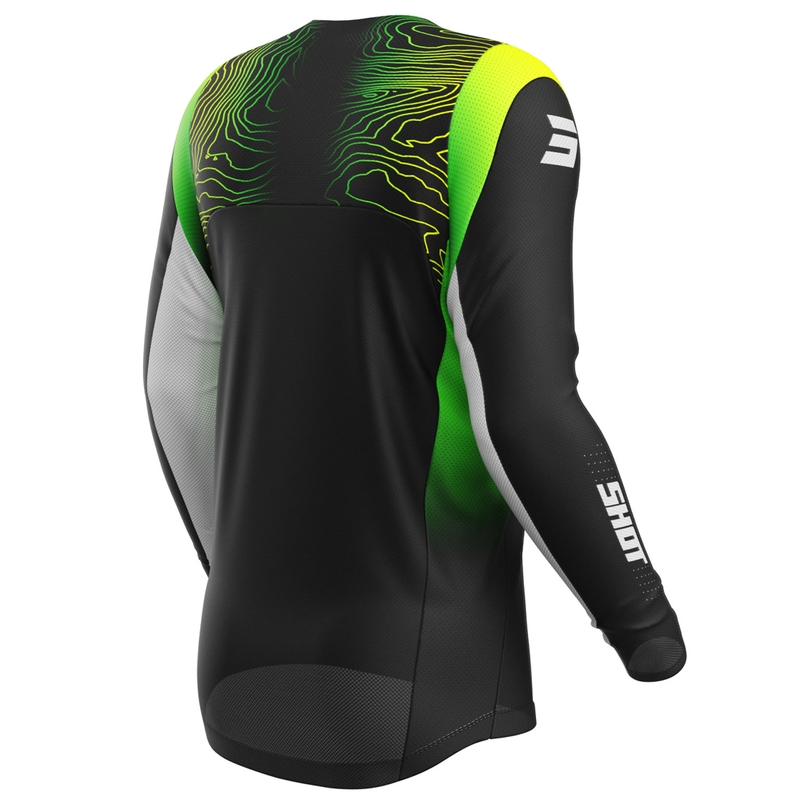 Motokros majica Shot Contact Apex fluo rumena