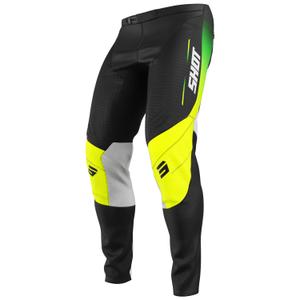 Motokros hlače Shot Contact Apex fluo rumene