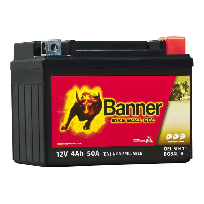 Gel motoristična baterija Banner Bike Bull GEL 504 11/BGB4L-B - GB4L-B 12V, 4Ah, 50A