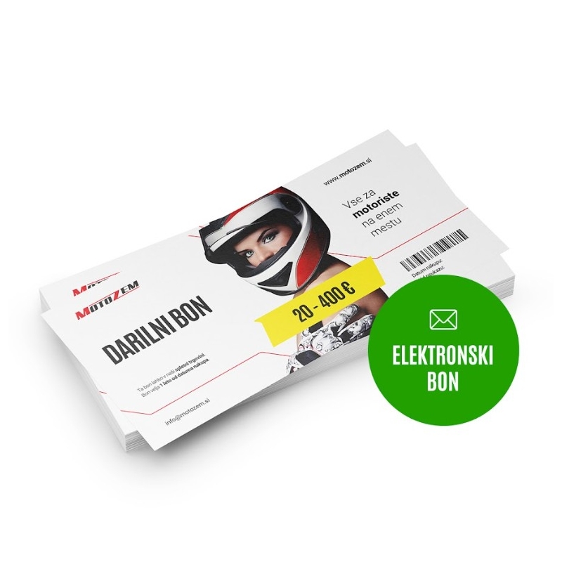 Elektronski darilni bon Motozem SI