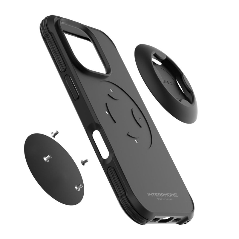 Zaščitni ovitek Interphone QUIKLOX Tetraforce za Apple iPhone 16 Pro Max črn