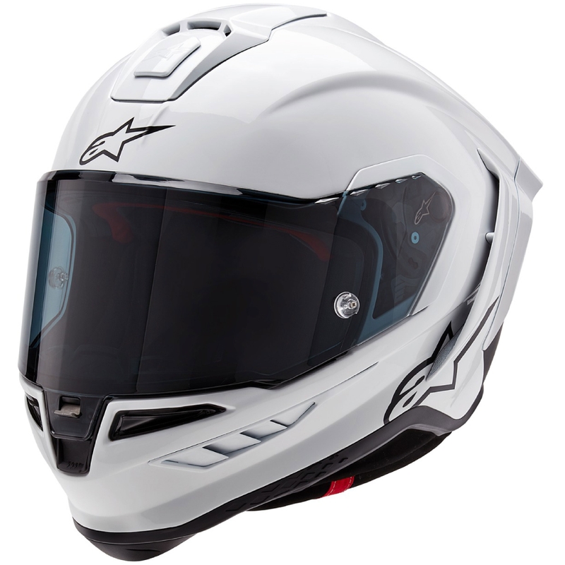 Integralna motoristična čelada Alpinestars Supertech R-10 Solid carbon white mat