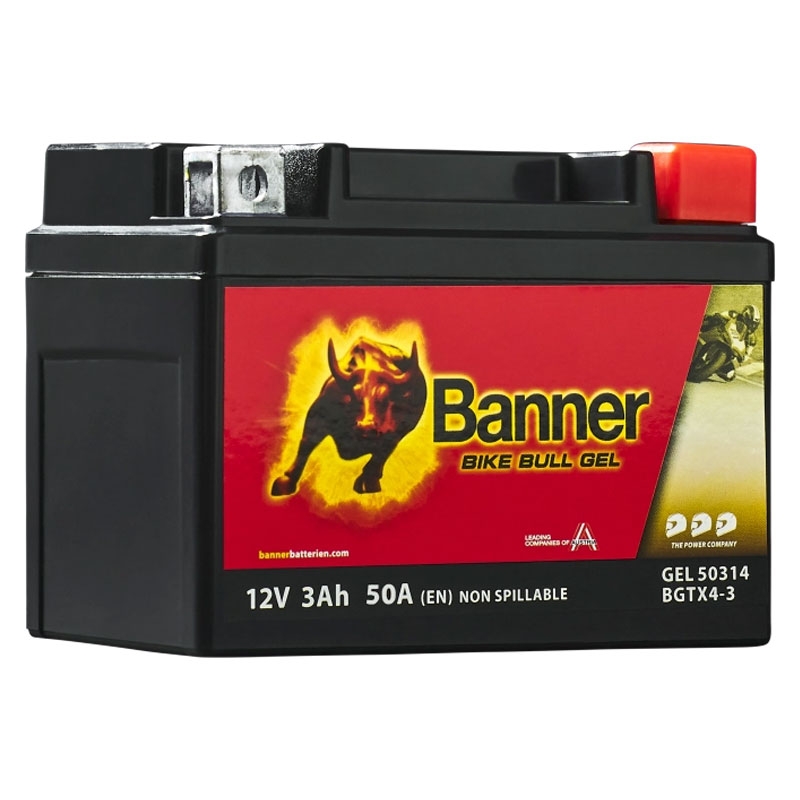 Gel motoristična baterija Banner Bike Bull GEL 503 14/BGTX4-3 - GTX4-3 12V, 3Ah, 50A