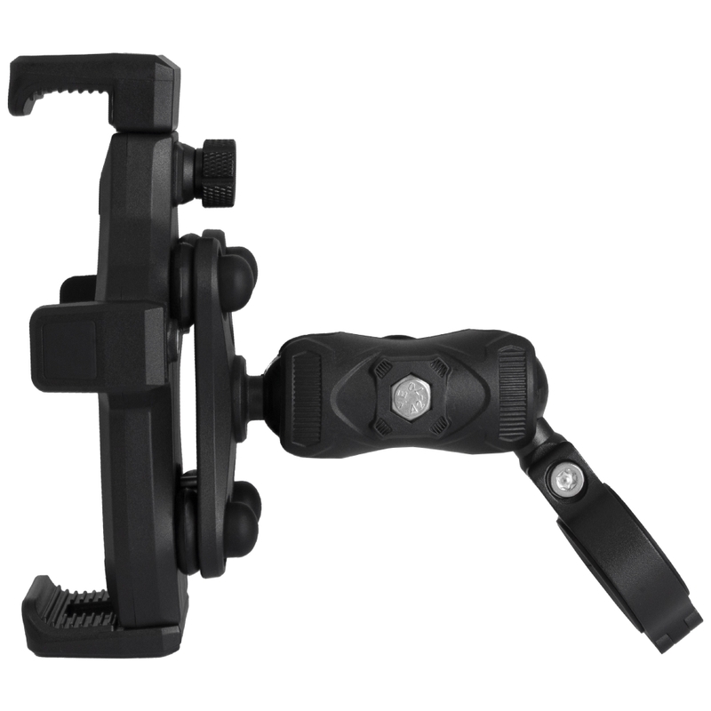 Protivibracijski nosilec za motor z zaklepom MotoZem M25-1 črne barve