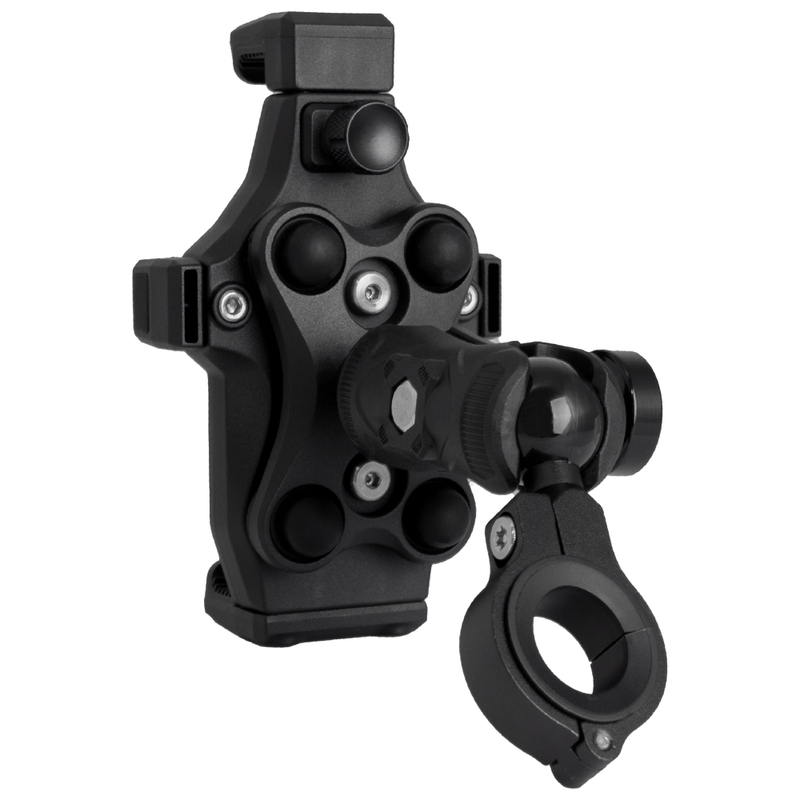 Protivibracijski nosilec za motor z zaklepom MotoZem M25-1 črne barve