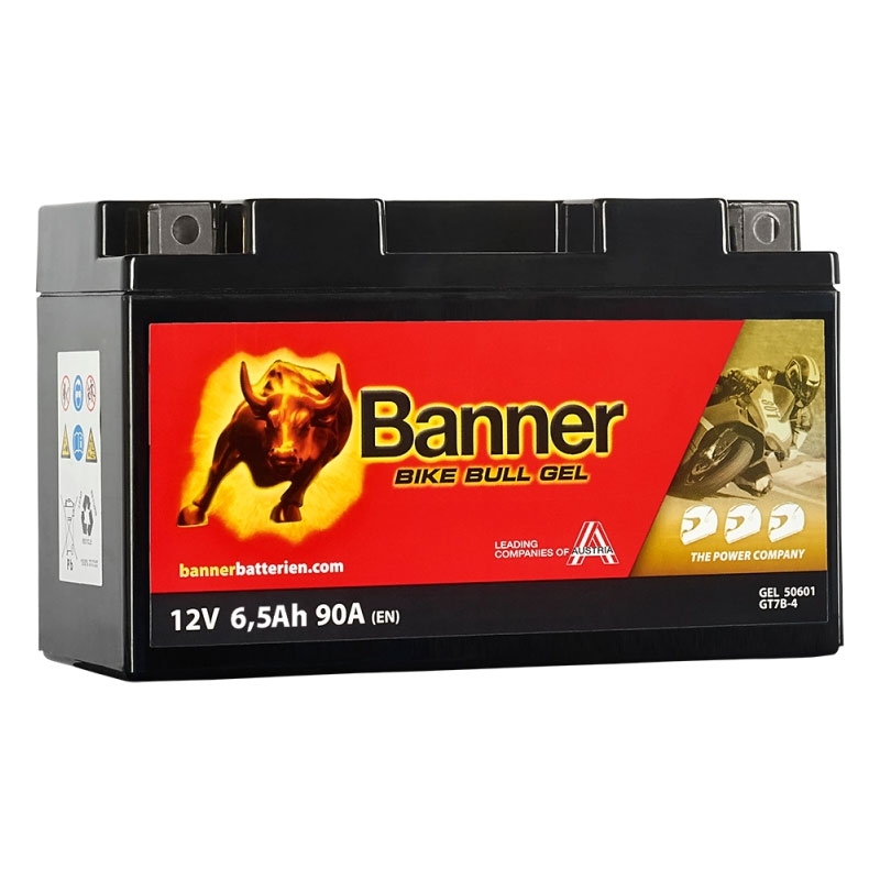 Gel motoristična baterija Banner Bike Bull GEL 506 01/BGT7B-4 - GT7B-4 12V, 6.5Ah, 90A razprodaja