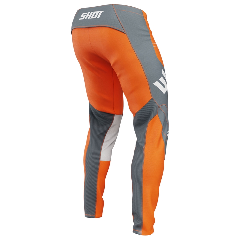 Motokros hlače Shot Contact Shield oranžne