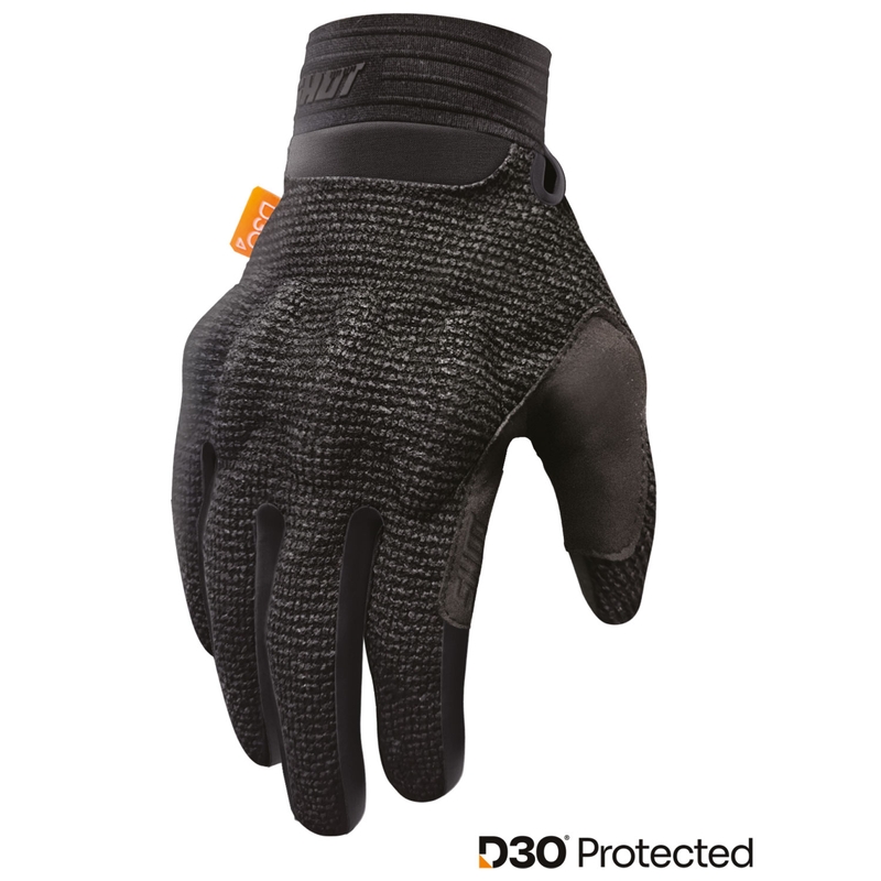 Črne rokavice za motokros Shot Guard D3O®