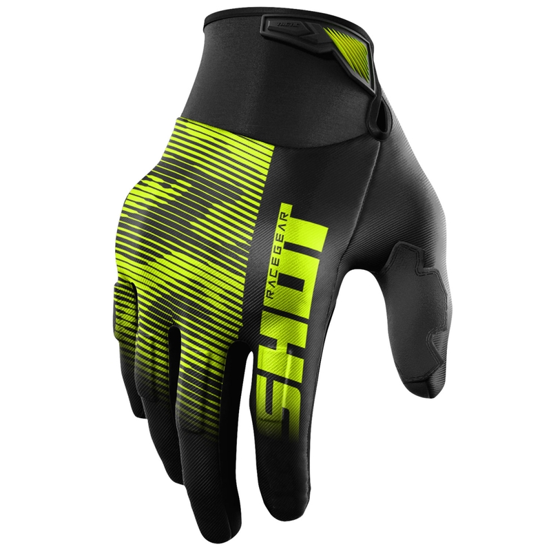 Rokavice za motokros Shot Drift Tactic fluo rumene