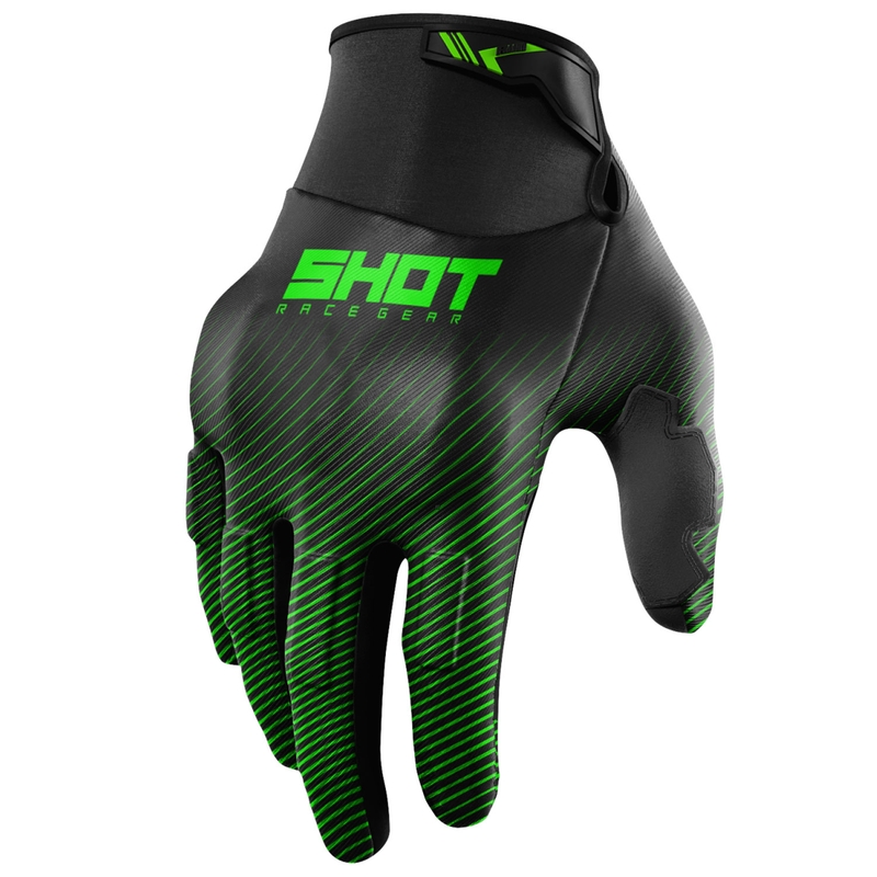 Rokavice za motokros Shot Drift Rim zelene