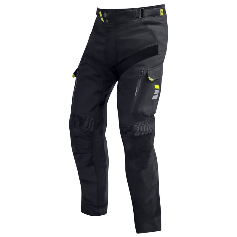 Motoristične hlače Shot Climatic črno-fluo rumene