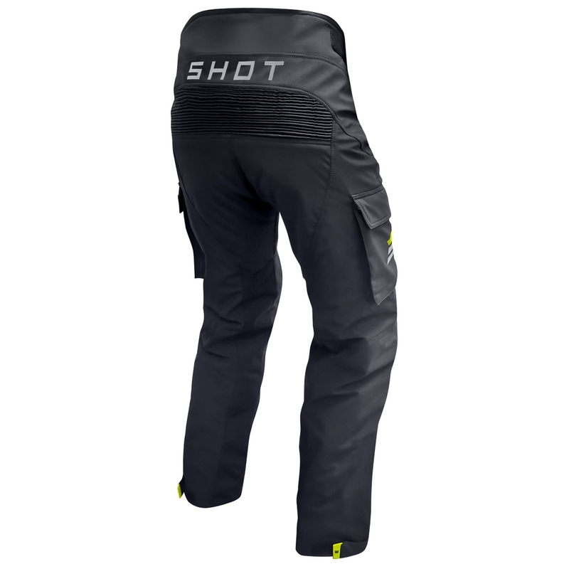 Motoristične hlače Shot Climatic črno-fluo rumene